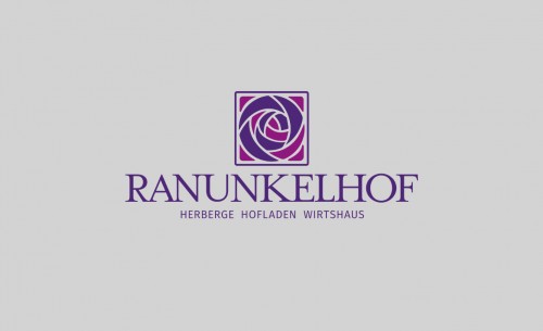 Logo Ranunkelhof grauer Hintergrund